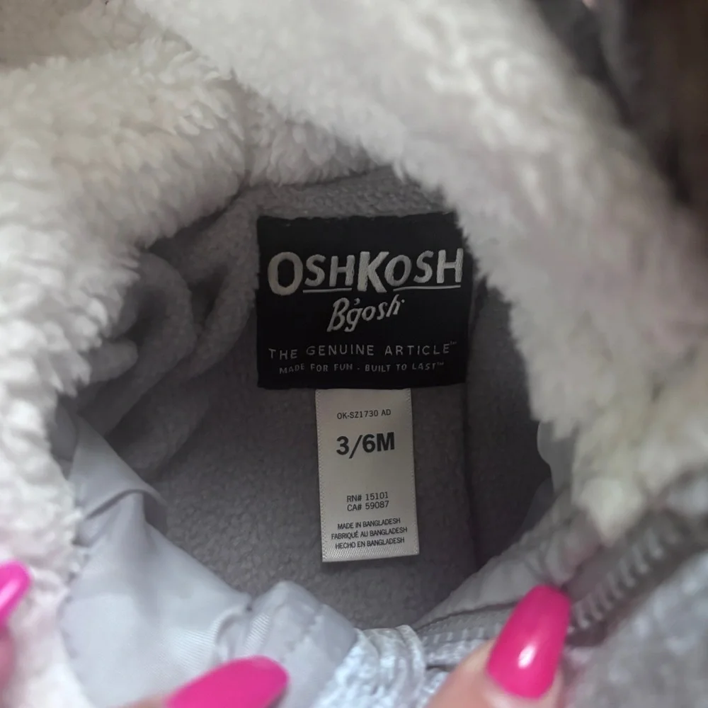 Oshkosh B'gosh Pram Suit With Flip Booties Snowsuit Coat 3-6 Months NWT Winter